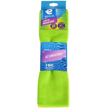 Lavete Microfibra Universala Epack, 3 Buc Lavete Microfibra Universala Epack, 3 Buc