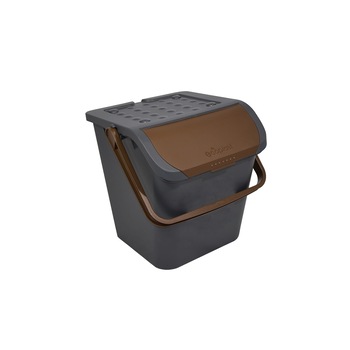 Cos stivuibil cu capac si maner, 35 litri, Eco, maro Cos stivuibil cu capac si maner, 35 litri, Eco, maro