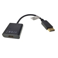 cablu convertor cu adaptor lanberg 40872 displayport dp tata la hdmi mama uni-directional rezolutie full hd 1080p la 60hz imagen 17_0_
0