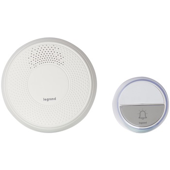 Sonerie wireless Legrand Comfort, 15 tonuri, 75 Db, 1.5V, IP44/IP20, 100m, Alb Sonerie wireless Legrand Comfort, 15 tonuri, 75 Db, 1.5V, IP44/IP20, 100m, Alb