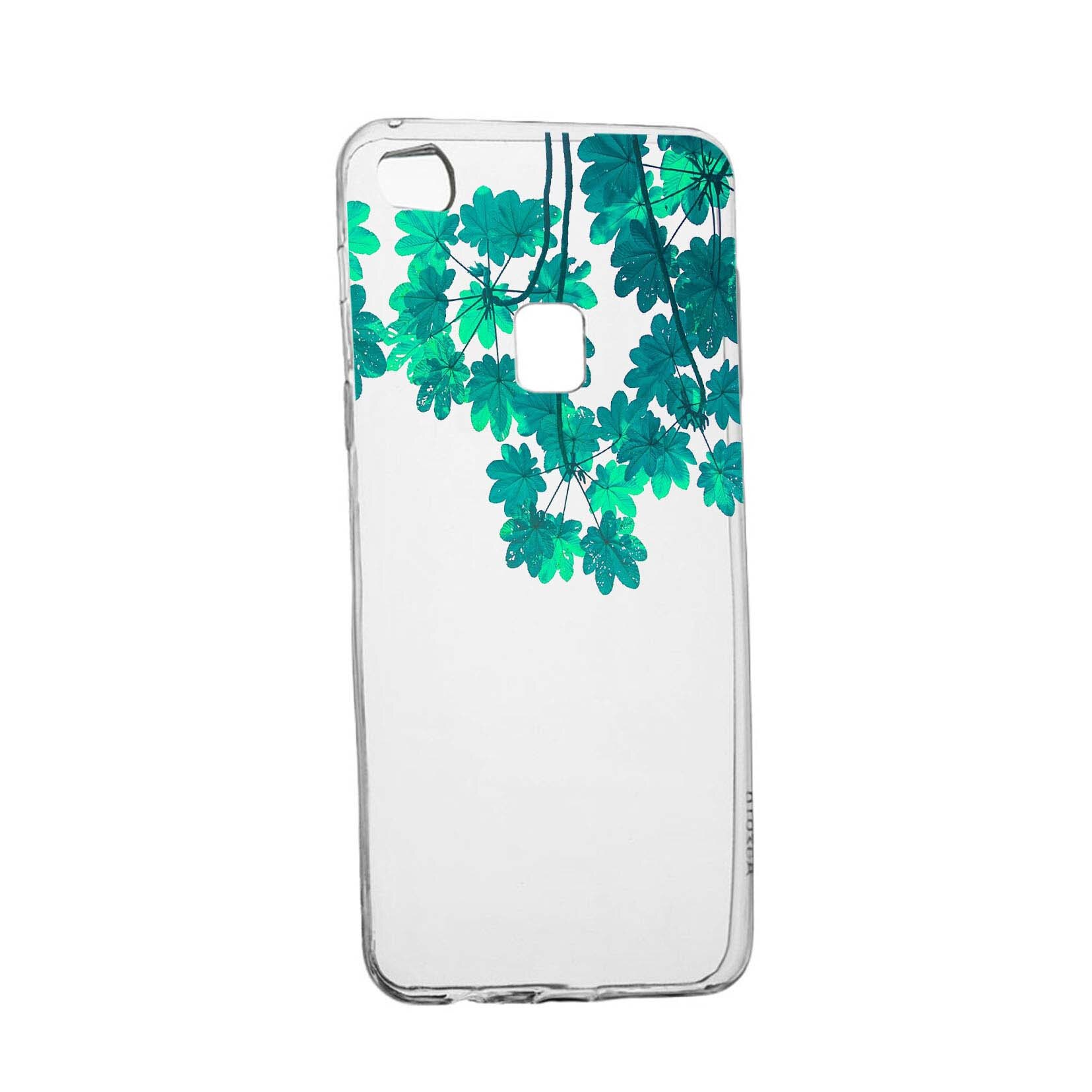 Husa Green Forest, pentru Huawei P10 Lite, rezistenta la uzura, anti-alunecare, din silicon Premium, 682