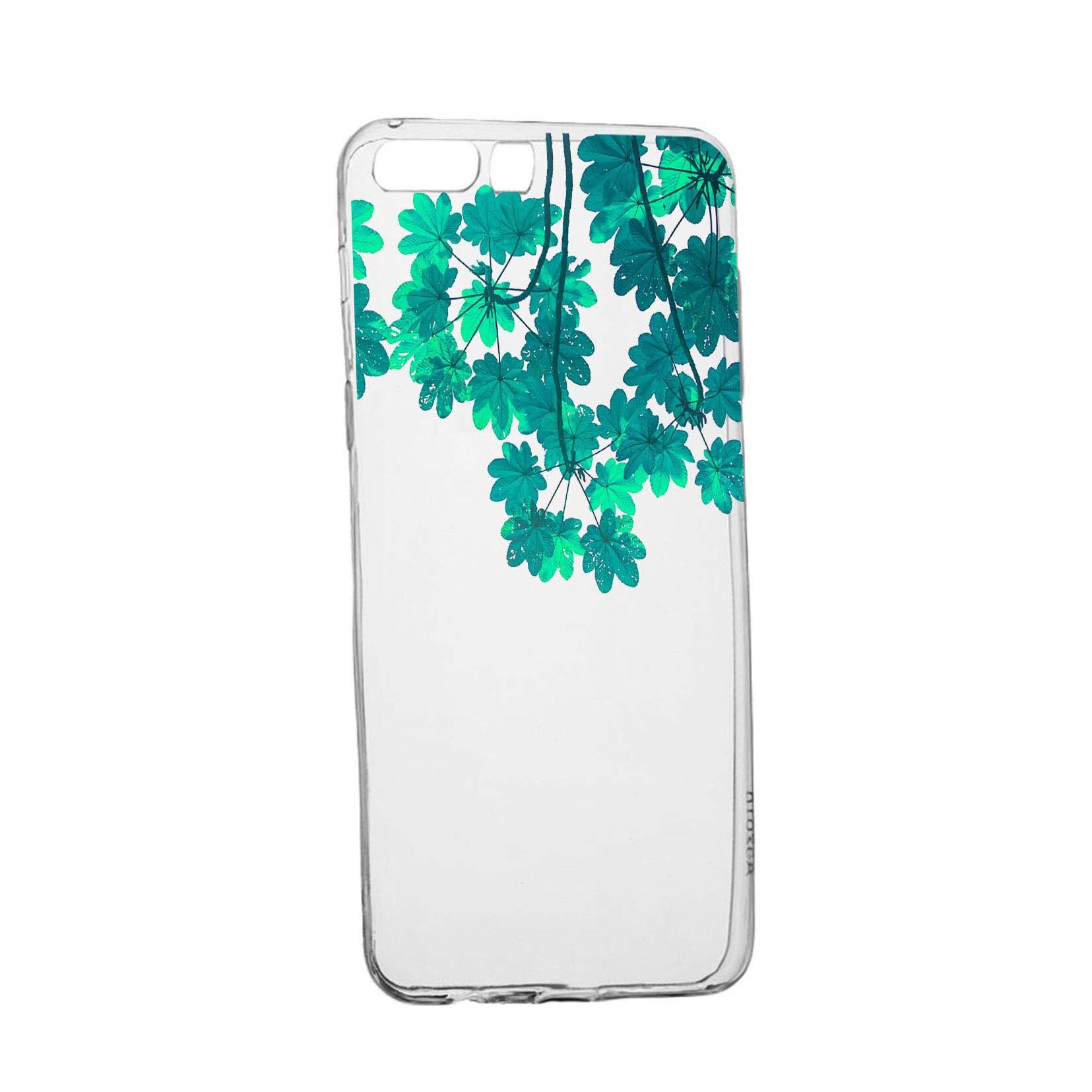 Husa Green Forest, pentru Sony XZ Premium, rezistenta la uzura, anti-alunecare, din silicon Premium, 682