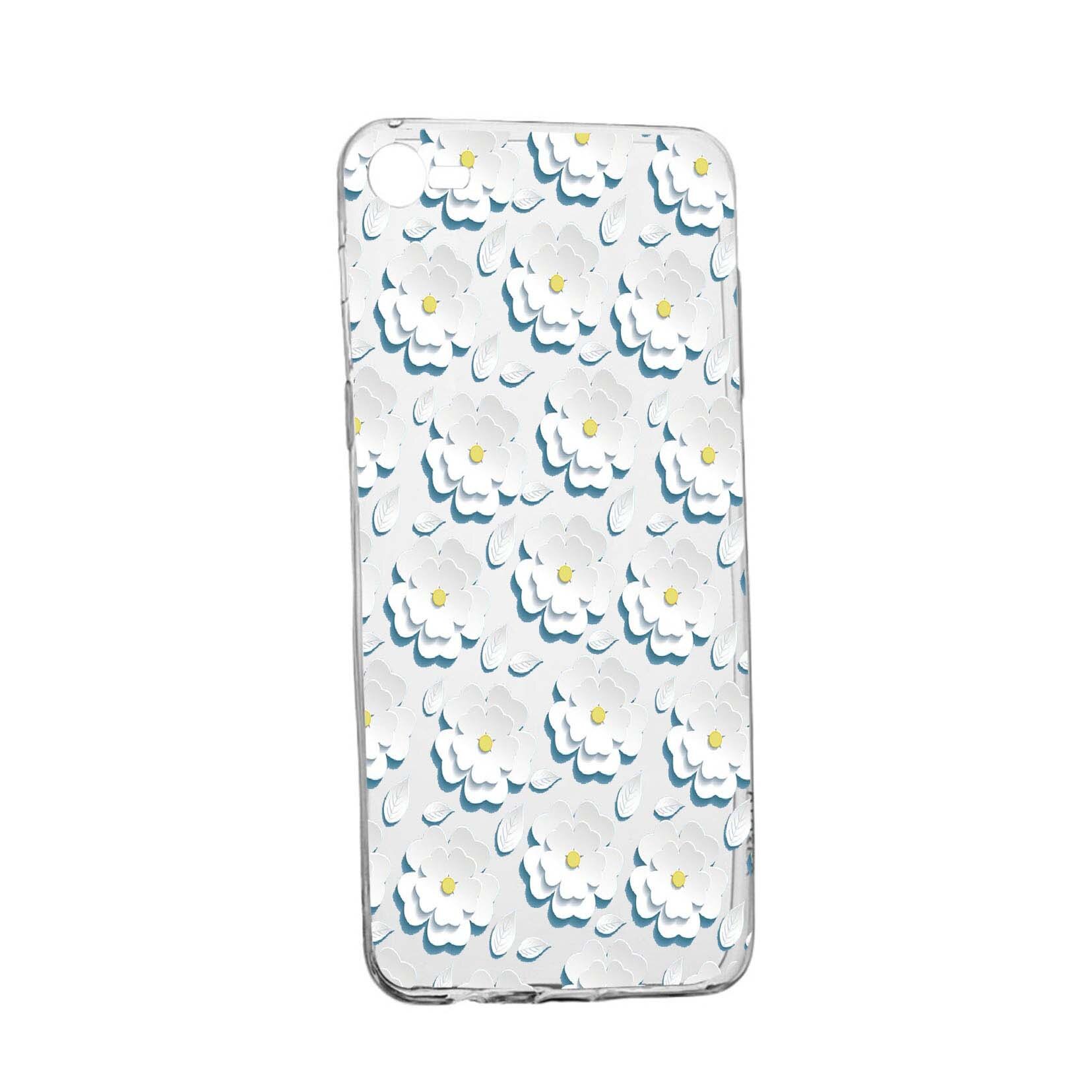 Husa Daisy - White Flower, pentru Xiaomi Redmi Note 5A/Y1 Lite, rezistenta la uzura, anti-alunecare, din silicon Premium, 683