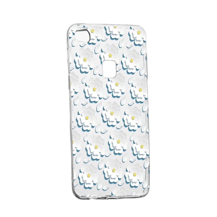 Husa Daisy - White Flower, pentru Huawei P10 Lite, rezistenta la uzura, anti-alunecare, din silicon Premium, 683