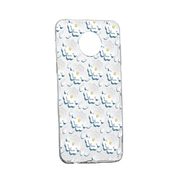 Husa Daisy - White Flower, pentru Motorola Moto E5 Plus, rezistenta la uzura, anti-alunecare, din silicon Premium, 683 Husa Daisy - White Flower, pentru Motorola Moto E5 Plus, rezistenta la uzura, anti-alunecare, din silicon Premium, 683