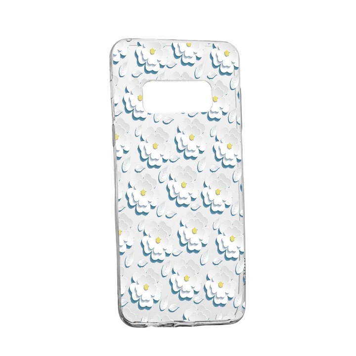 Калъф Daisy - Бяло цвете, за Samsung Galaxy Note 9, устойчив на износване, противоплъзгащ се, премиум силикон, 683