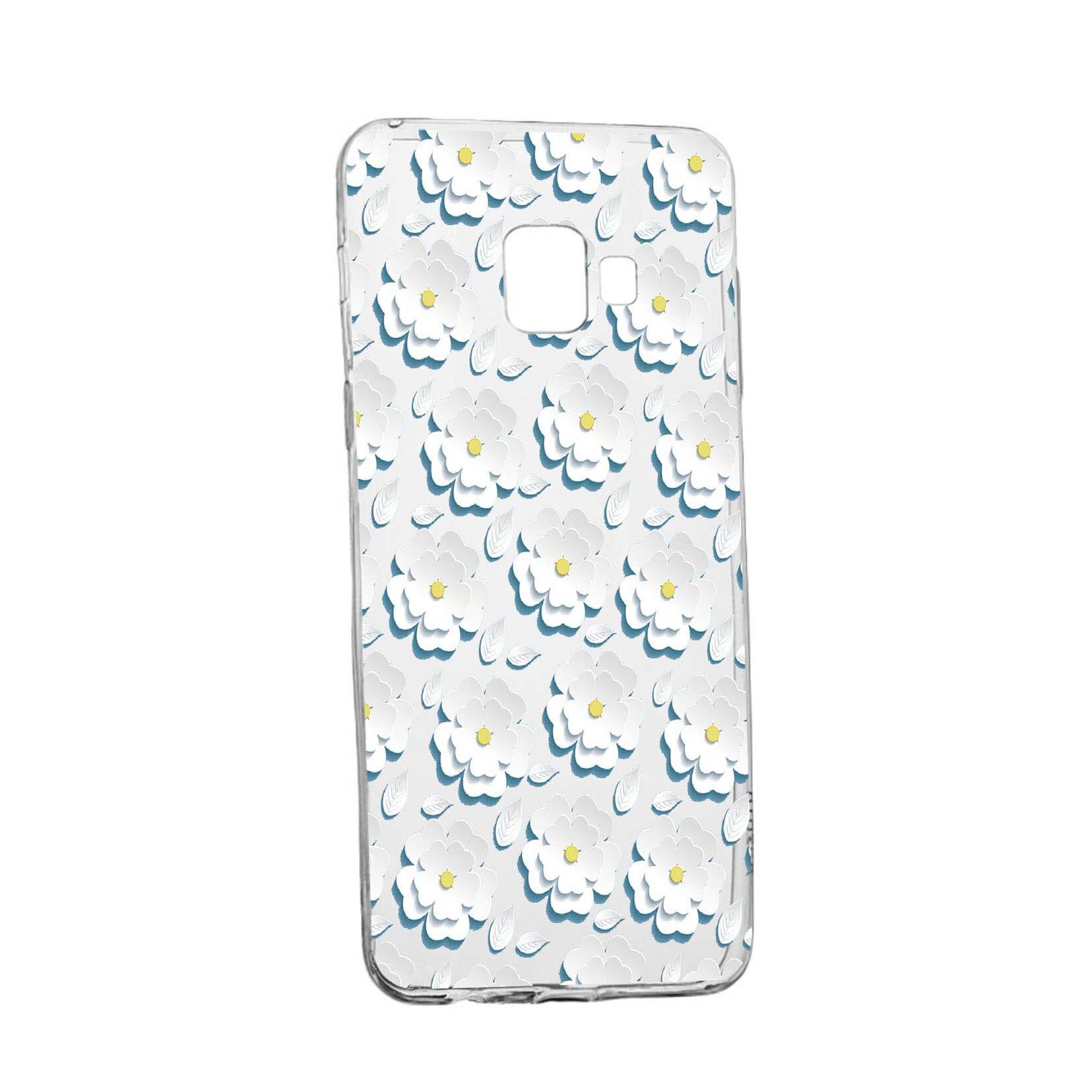 Husa Daisy - White Flower, pentru Samsung Galaxy Xcover 4, rezistenta la uzura, anti-alunecare, din silicon Premium, 683