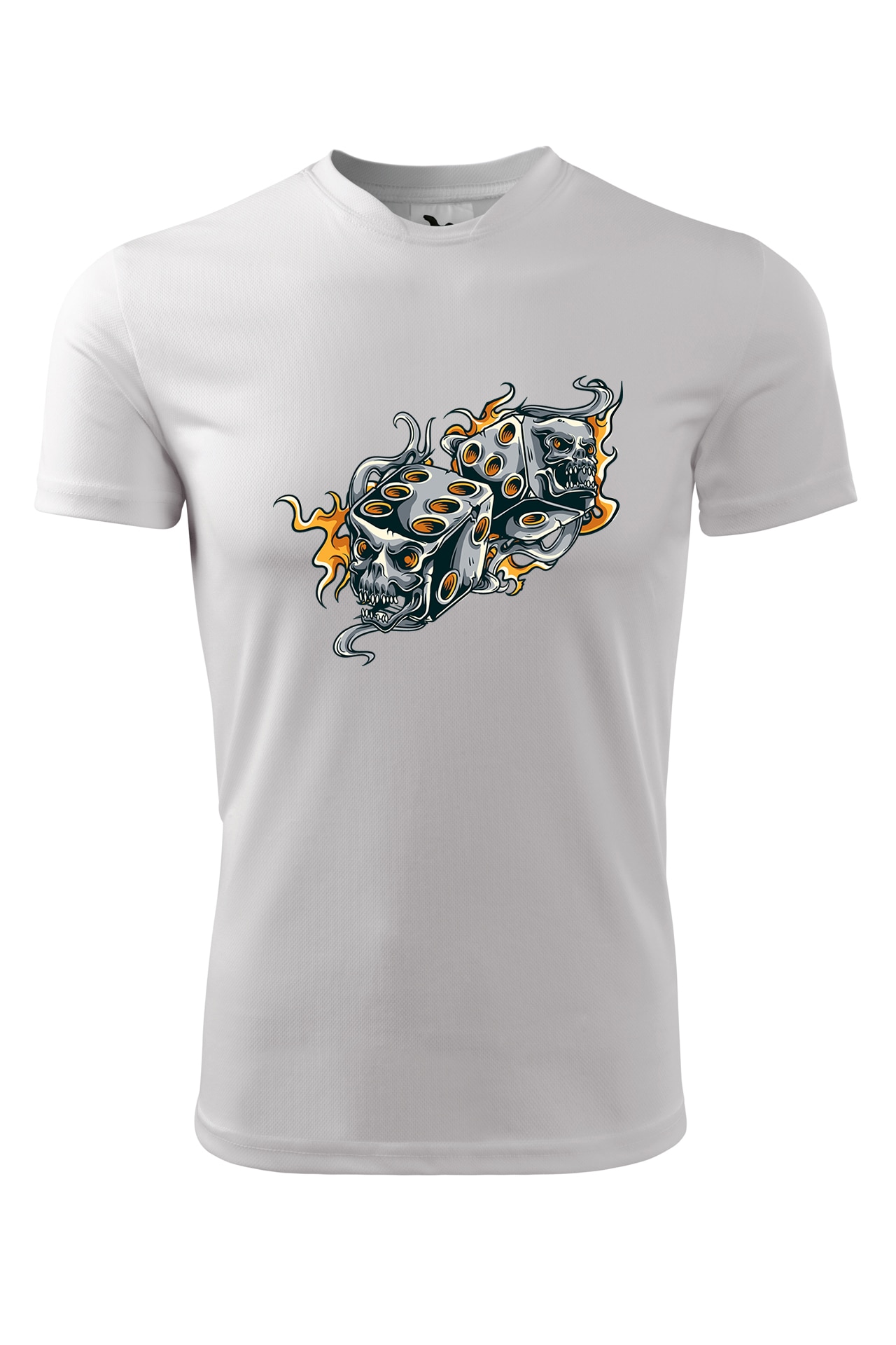 Tricou personalizat, Cranii Zaruri, Adler, Alb