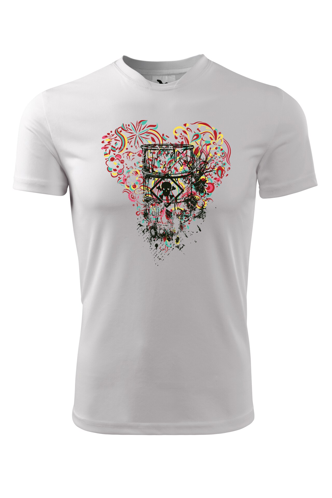 Tricou personalizat, Toxic Heart, Adler, Alb