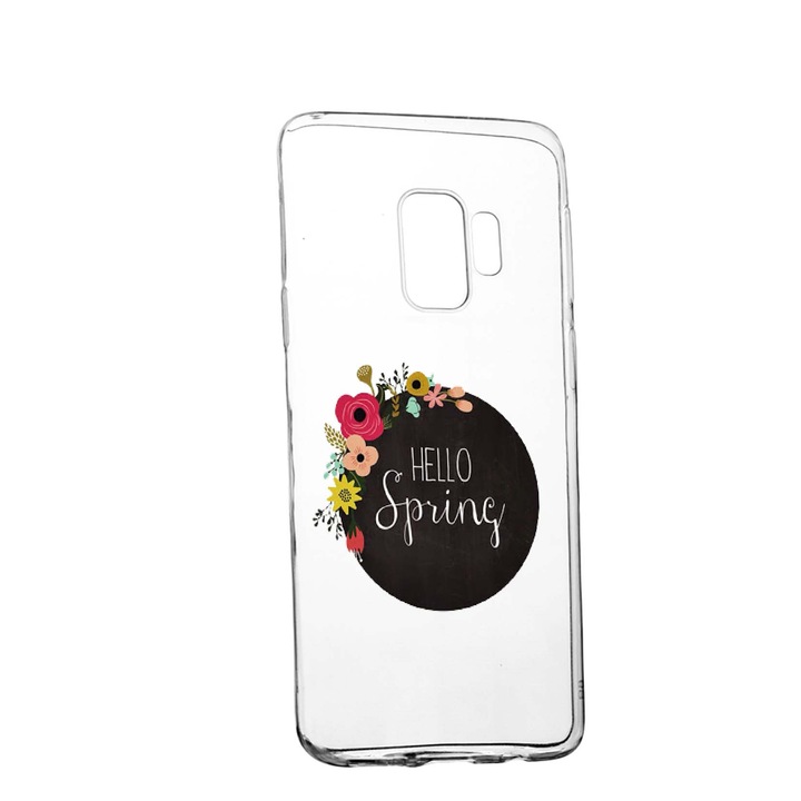 Husa Hello Spring, pentru Xiaomi Redmi Note 8 Pro, rezistenta la uzura, anti-alunecare, din silicon Premium, 684