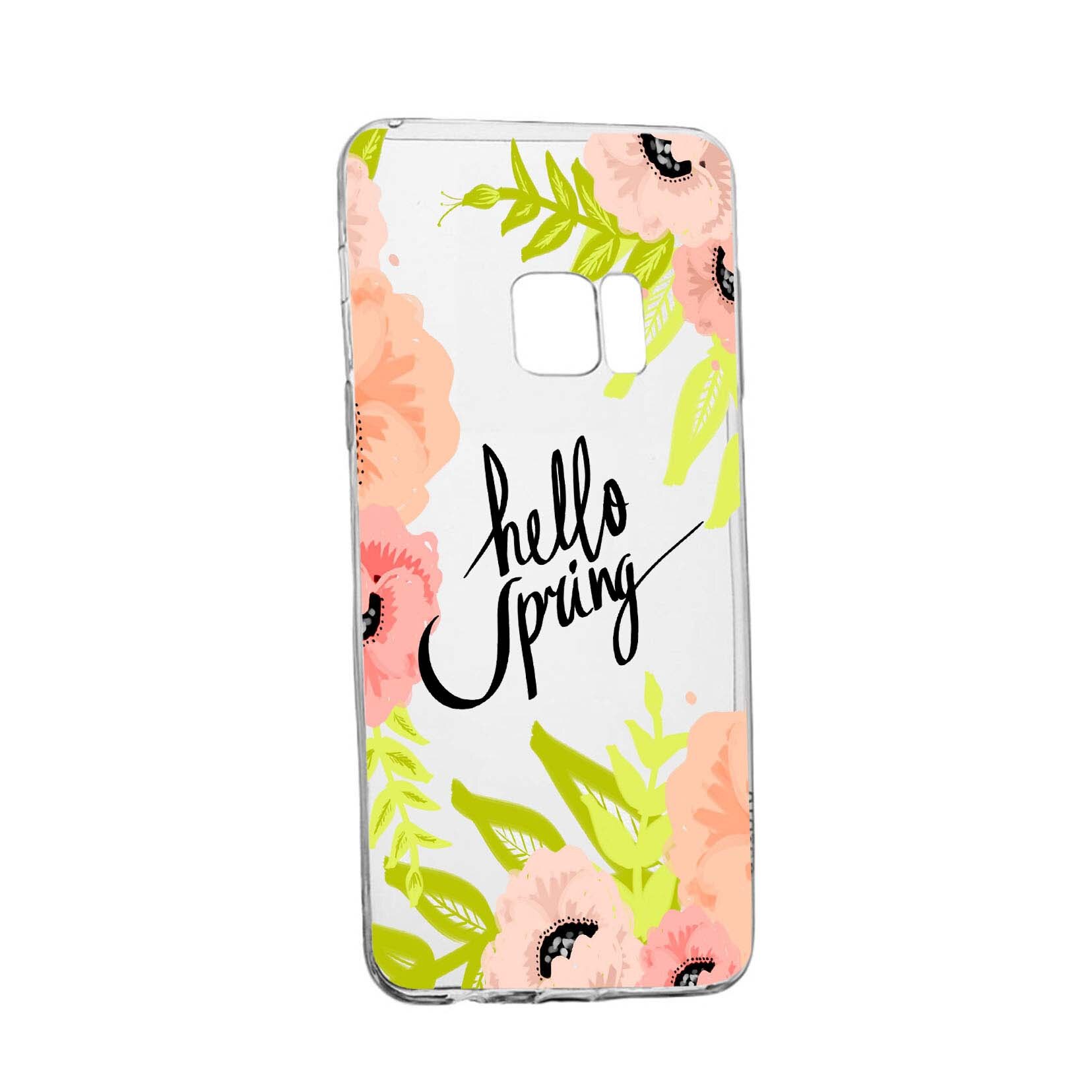 Husa Hello Spring, pentru Samsung Galaxy S6 Edge, rezistenta la uzura, anti-alunecare, din silicon Premium, 685