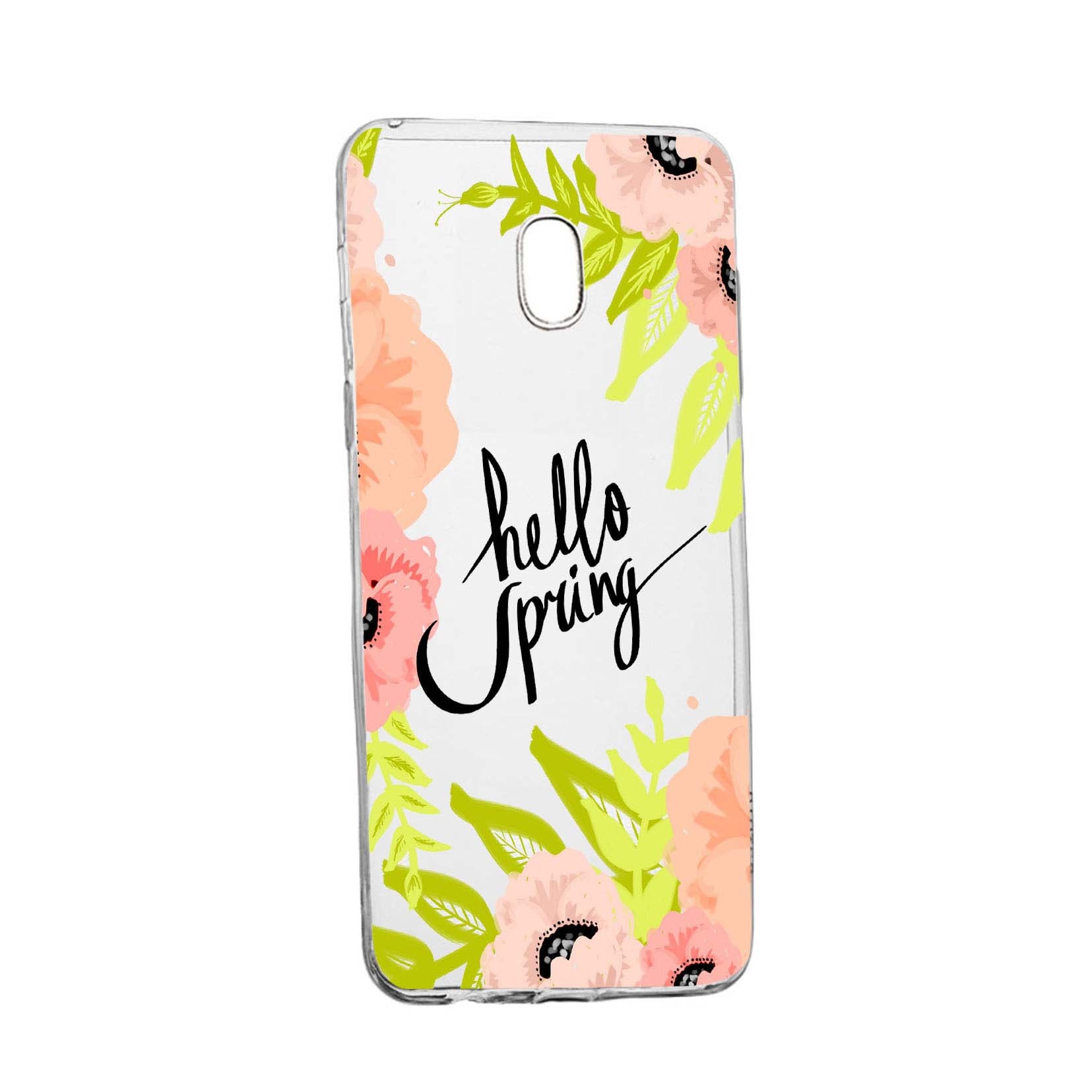 Husa Hello Spring, pentru Samsung Galaxy J7 2017, rezistenta la uzura, anti-alunecare, din silicon Premium, 685