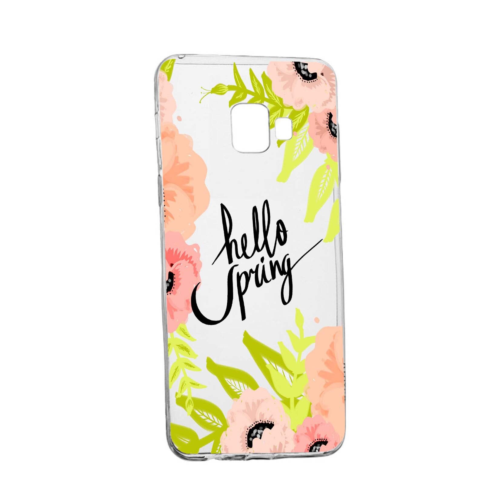 Husa Hello Spring, pentru Samsung Galaxy A5 2017, rezistenta la uzura, anti-alunecare, din silicon Premium, 685