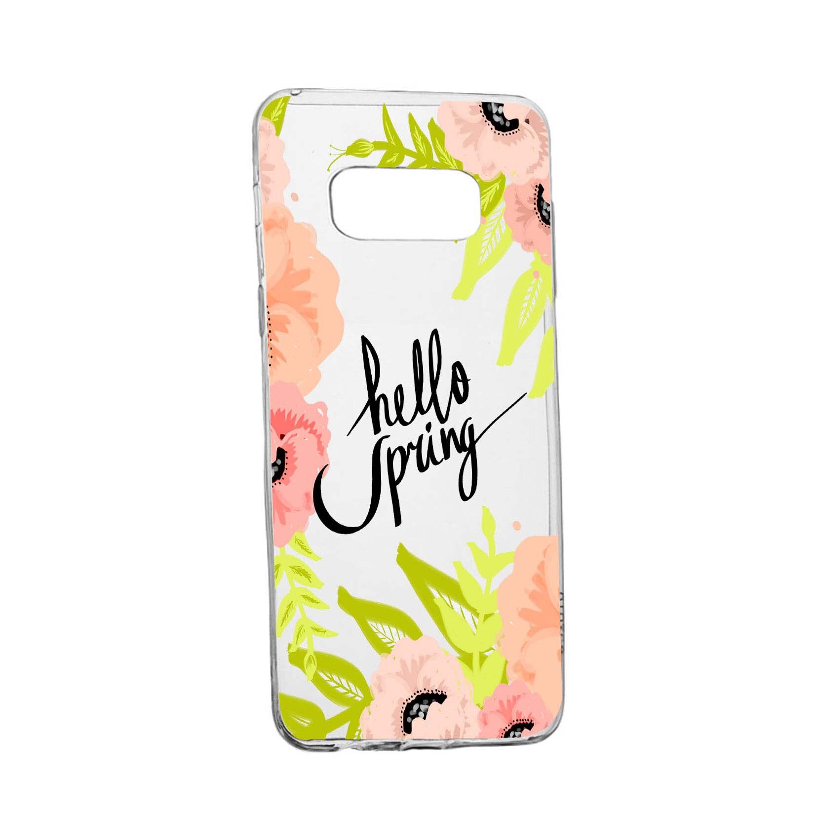 Husa Hello Spring, pentru Samsung Galaxy S8 Plus, rezistenta la uzura, anti-alunecare, din silicon Premium, 685