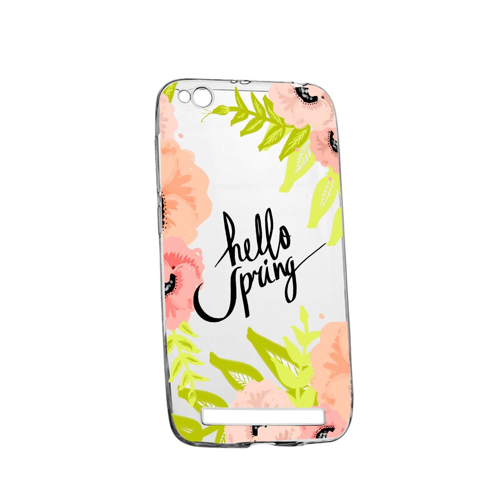 Husa Hello Spring, pentru Xiaomi Redmi 5A, rezistenta la uzura, anti-alunecare, din silicon Premium, 685