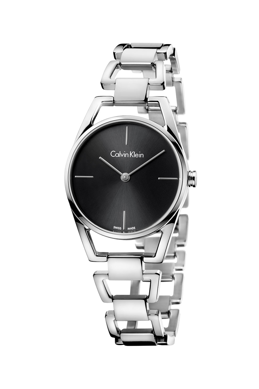 Calvin Klein, Ceas quartz cu detaliu logo, Argintiu