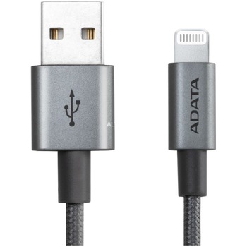 Cablu de date ADATA Lightning, MFI, Braided, 2.4A, Titanum Cablu de date ADATA Lightning, MFI, Braided, 2.4A, Titanum