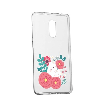 Husa Rabbit in flowers, pentru LG K8 2018, rezistenta la uzura, anti-alunecare, din silicon Premium, 686 Husa Rabbit in flowers, pentru LG K8 2018, rezistenta la uzura, anti-alunecare, din silicon Premium, 686