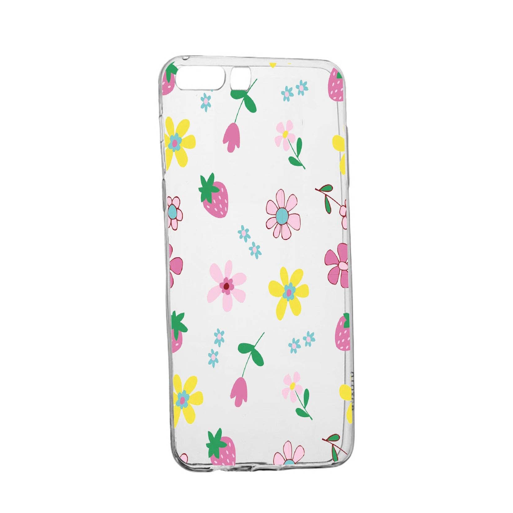 Husa Flowers, pentru Huawei Y6 2018, rezistenta la uzura, anti-alunecare, din silicon Premium, 687