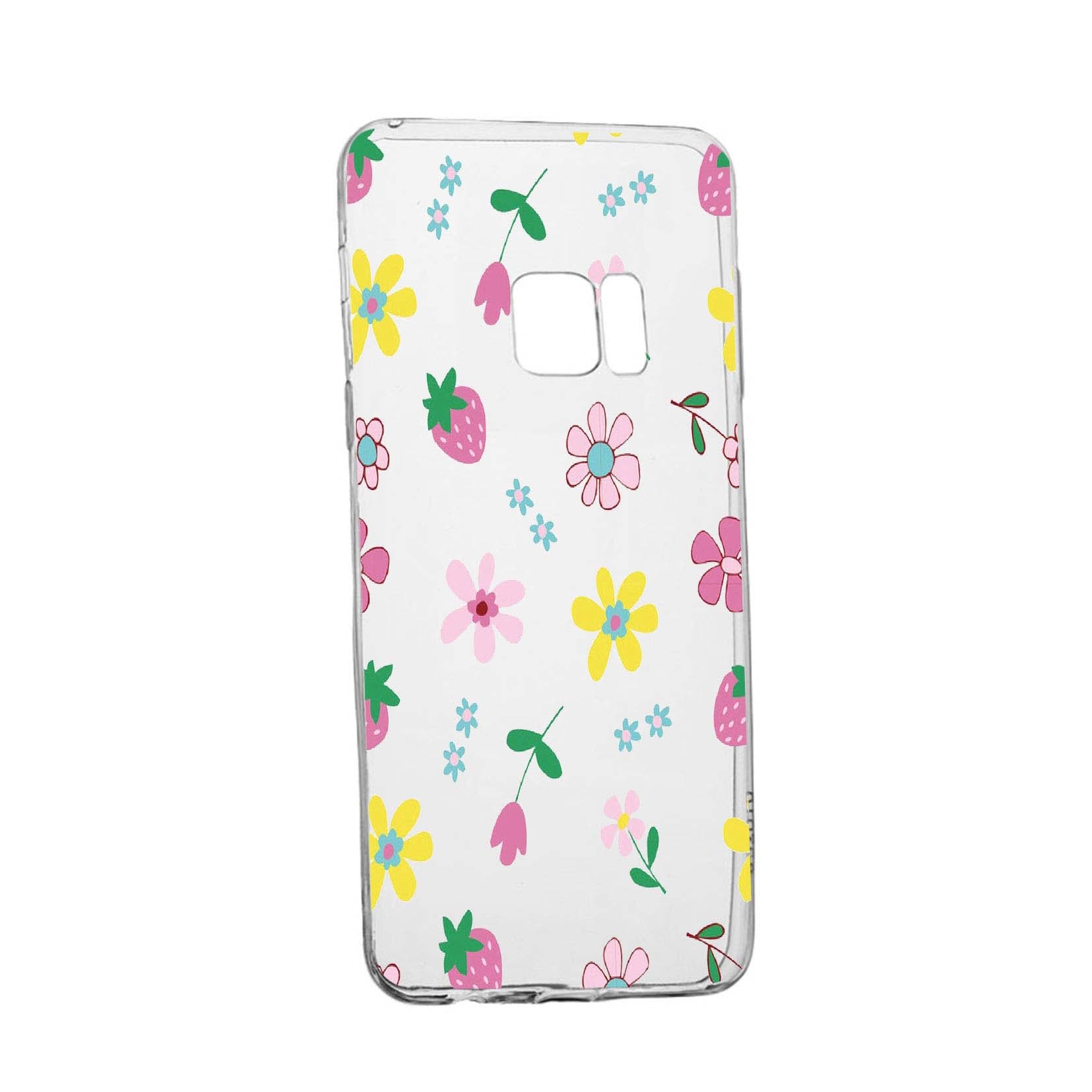 Husa Flowers, pentru Samsung Galaxy S6, rezistenta la uzura, anti-alunecare, din silicon Premium, 687