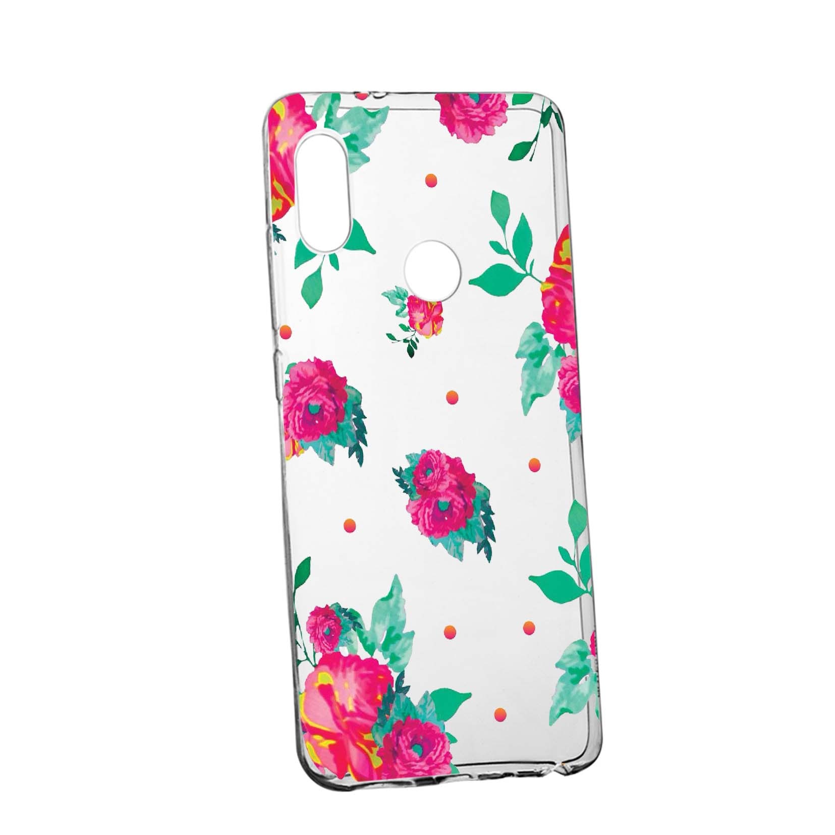 Husa Roses - Pastel colors, pentru Huawei P20 Lite, rezistenta la uzura, anti-alunecare, din silicon Premium, 688
