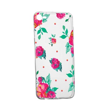 Husa Roses - Pastel colors, pentru HTC Desire 12, rezistenta la uzura, anti-alunecare, din silicon Premium, 688 Husa Roses - Pastel colors, pentru HTC Desire 12, rezistenta la uzura, anti-alunecare, din silicon Premium, 688