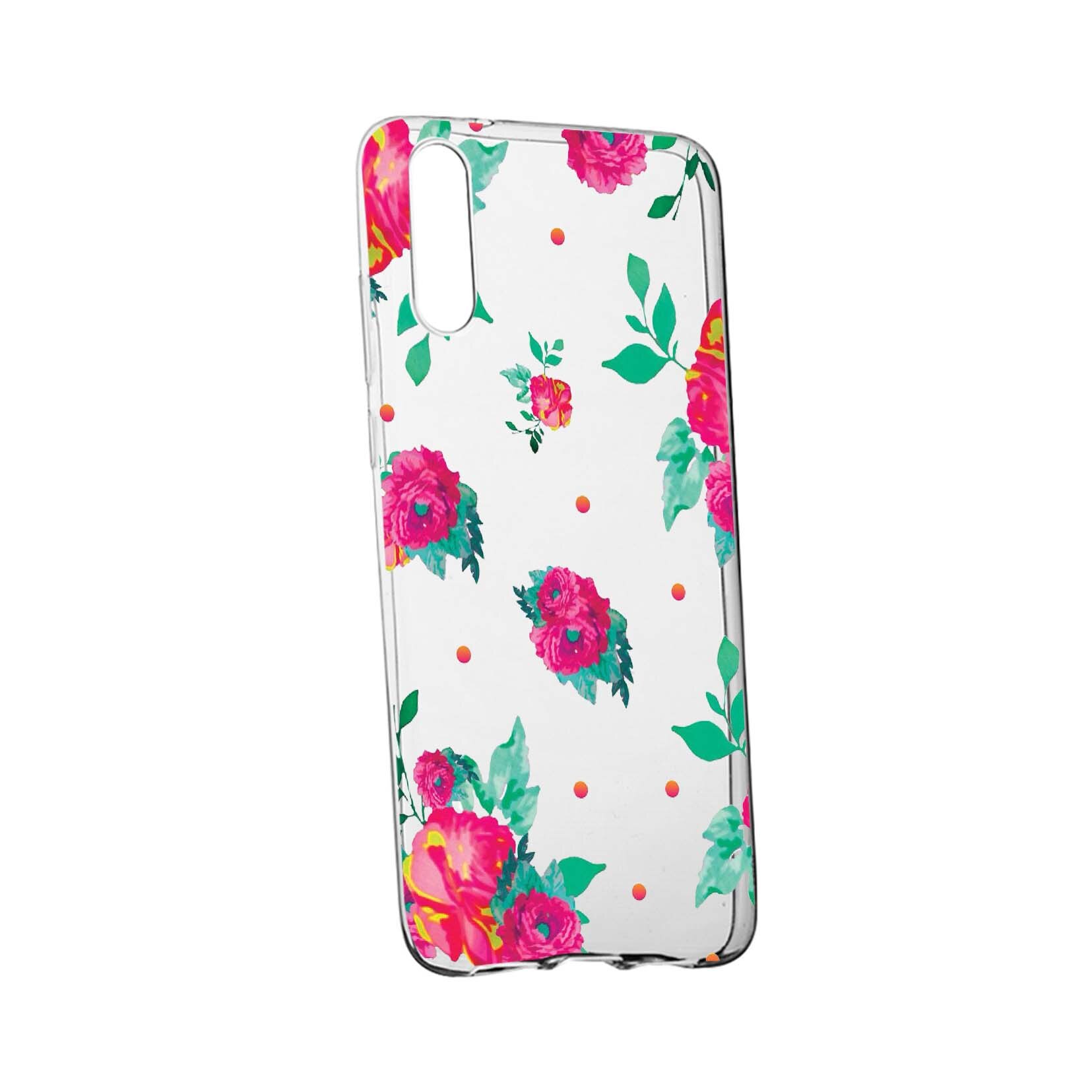 Husa Roses - Pastel colors, pentru Samsung Galaxy M10, rezistenta la uzura, anti-alunecare, din silicon Premium, 688
