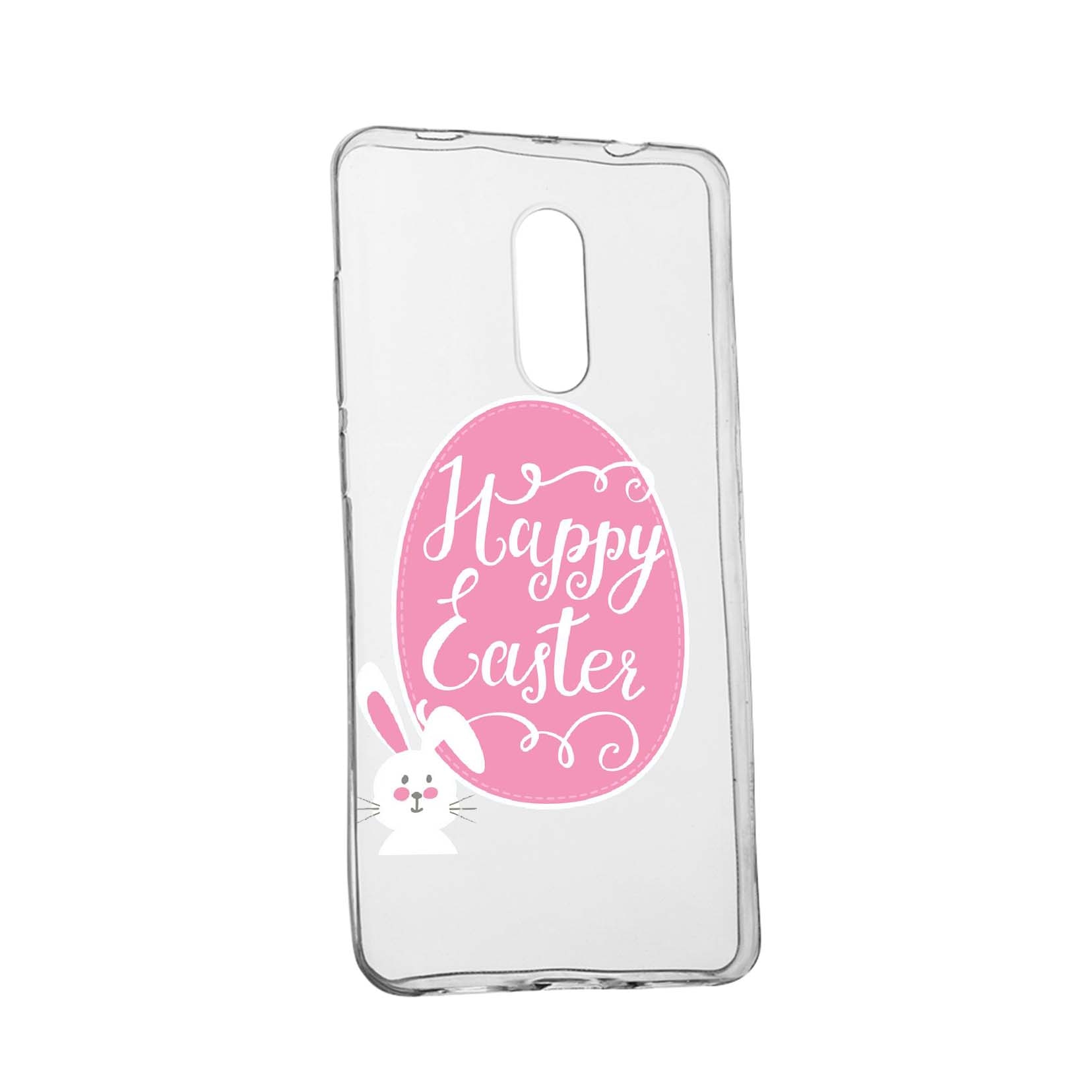 Husa Happy Easter, pentru LG Q7, rezistenta la uzura, anti-alunecare, din silicon Premium, 689