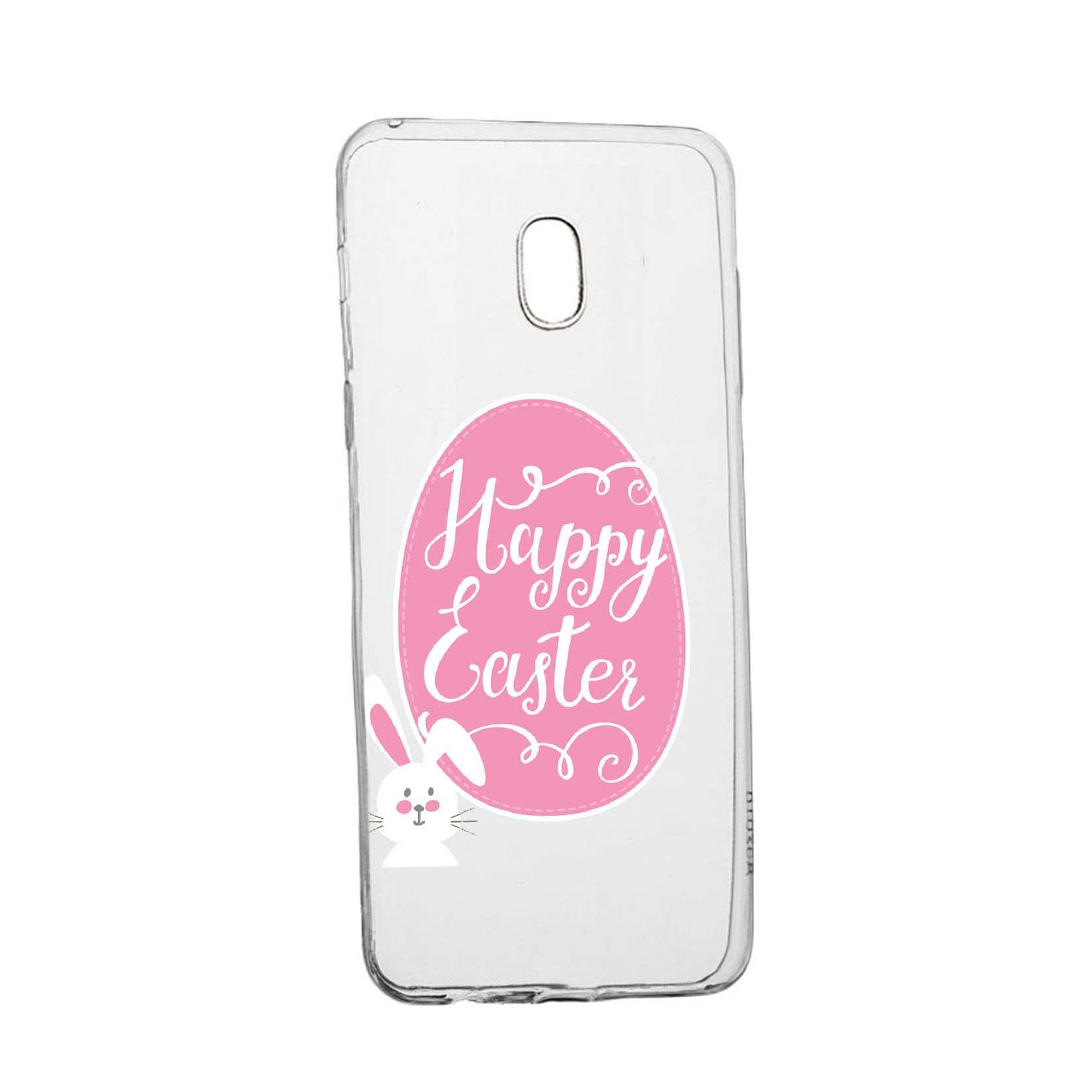 Husa Happy Easter, pentru Samsung Galaxy J3 2017, rezistenta la uzura, anti-alunecare, din silicon Premium, 689