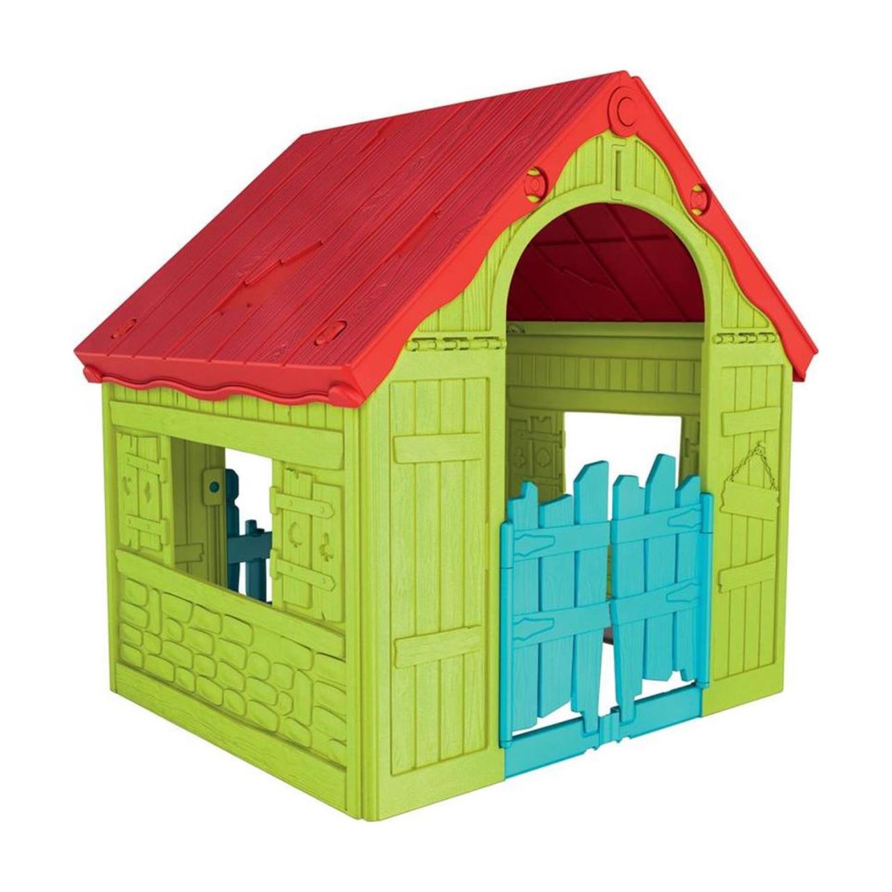 Casuta de joaca pentru copii Keter Wonderfold, 102x90x110 cm