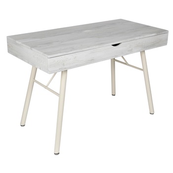 Birou Kring Oslo, 115 x 55 x 75 cm, Alb antichizat Birou Kring Oslo, 115 x 55 x 75 cm, Alb antichizat