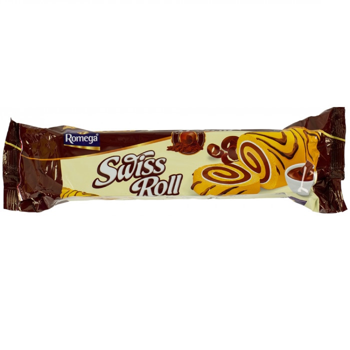 Rulada cu crema de cacao Swiss Roll 300g Romega