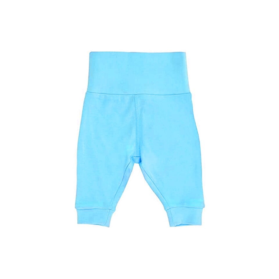 Pantaloni bumbac baieti, albastru, marimea 74-80 cm