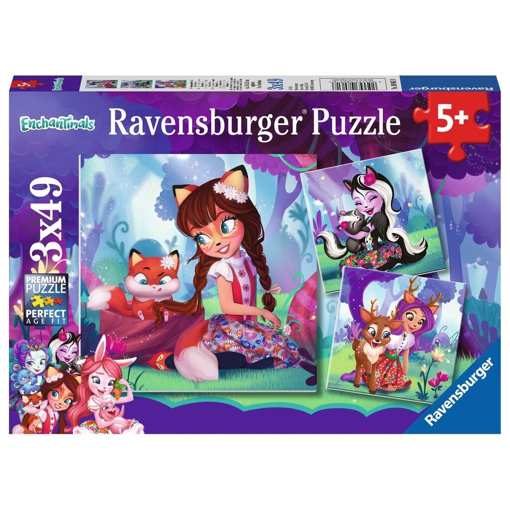 Puzzle 3x49 buc - Enchantimals