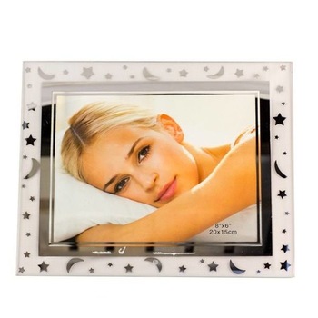 Rama foto sticla cu stelute 20 x 15 cm Rama foto sticla cu stelute 20 x 15 cm