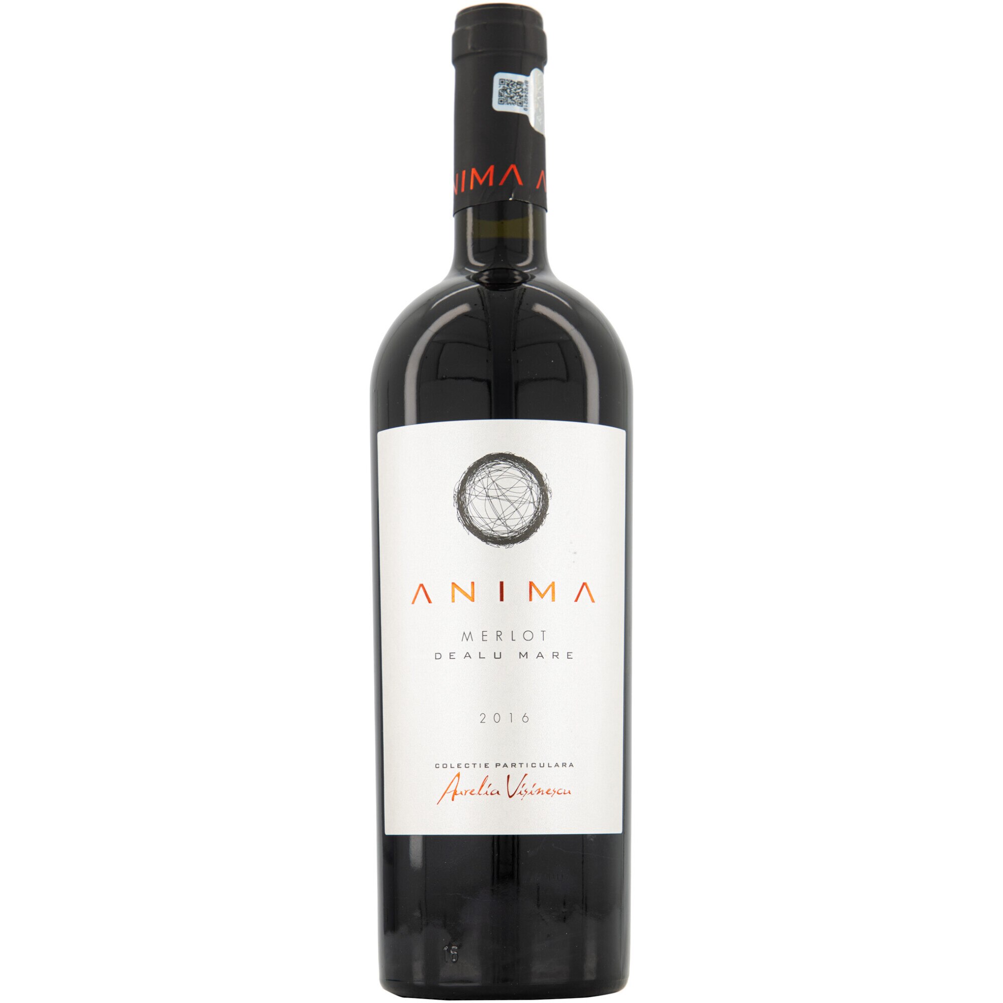 Vin Rosu Aurelia Visinescu Anima Merlot, Sec, 0.75l