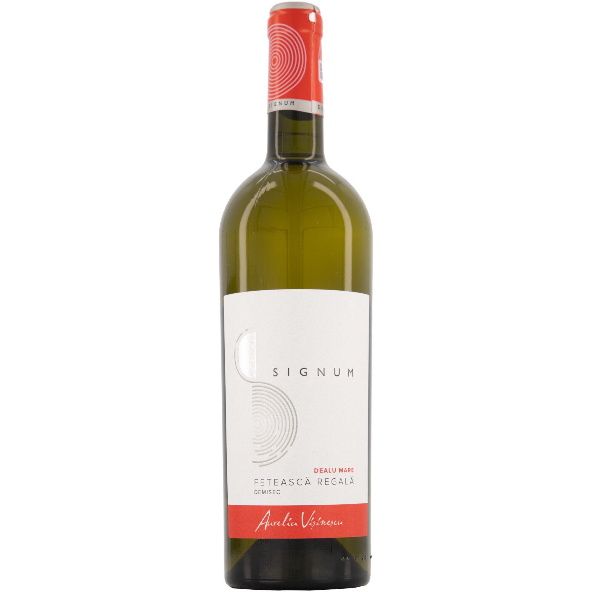 Vin Alb Aurelia Visinescu Signum Feteasca Regala, Demisec, 0.75l