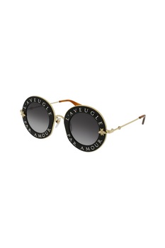 Gucci, Ochelari de soare rotunzi cu lentile in degrade, Auriu, 44-30-140 Standard Gucci, Ochelari de soare rotunzi cu lentile in degrade, Auriu, 44-30-140 Standard