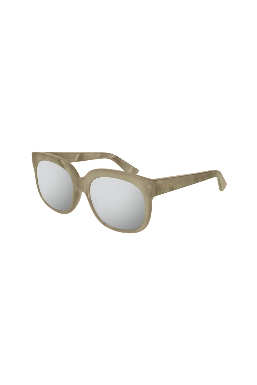 Gucci, Ochelari de soare dreptunghiulari cu lentile in degrade, Taupe, 56-20-140 Standard