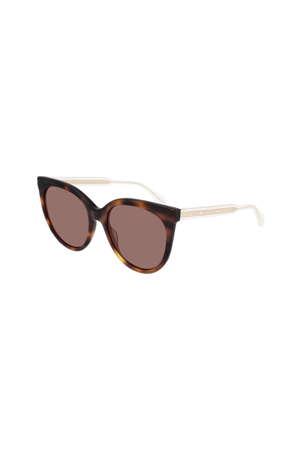 Gucci, Ochelari de soare cat-eye, Alb/Maro, 54-19-145 Standard