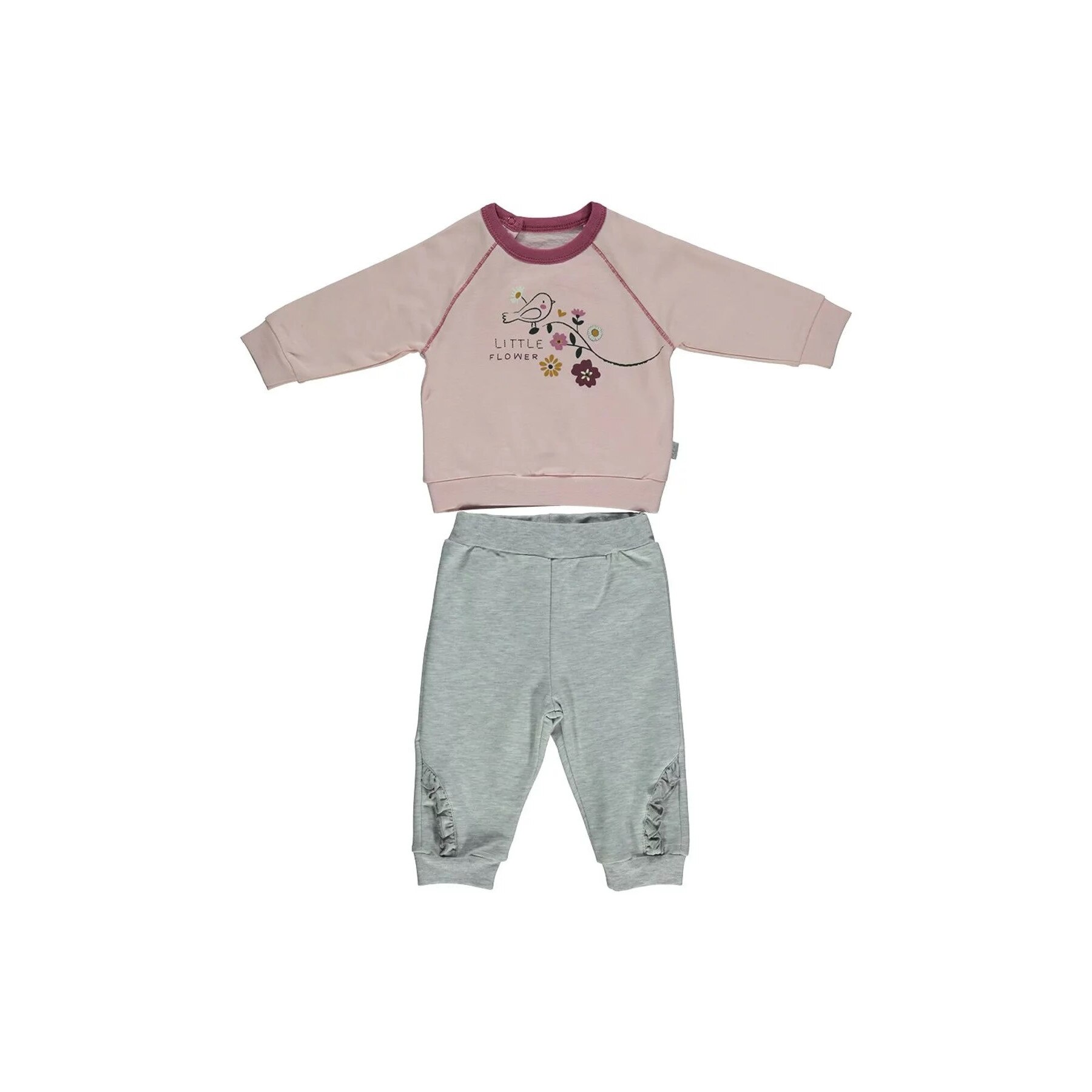 Set bumbac 2 piese Bebetto - Little Bird