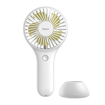 Miniventilator pentru maini si desktop Baseus Bingo, culoare alb Miniventilator pentru maini si desktop Baseus Bingo, culoare alb