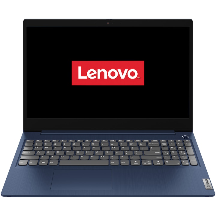 Lenovo IdeaPad 3 15ADA05 15.6 FullHD laptop, AMD Ryzen 5 3500U, 8GB, 256GB SSD, AMD Radeon Vega 8 Graphics, Windows 10 Home S, Magyar billentyűzet, Kék