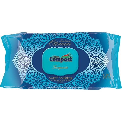 Servetele umede Otoman Tourqouise Ultra Compact, 120 buc