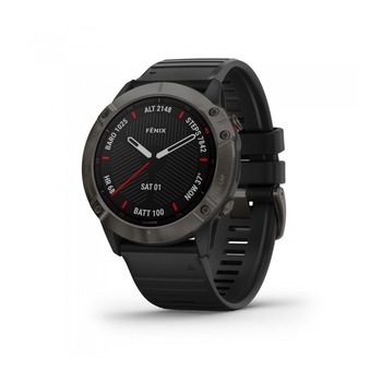 Garmin Fenix 6X Pro Sapphire Carbon Gray DLC, Black Band Garmin Fenix 6X Pro Sapphire Carbon Gray DLC, Black Band
