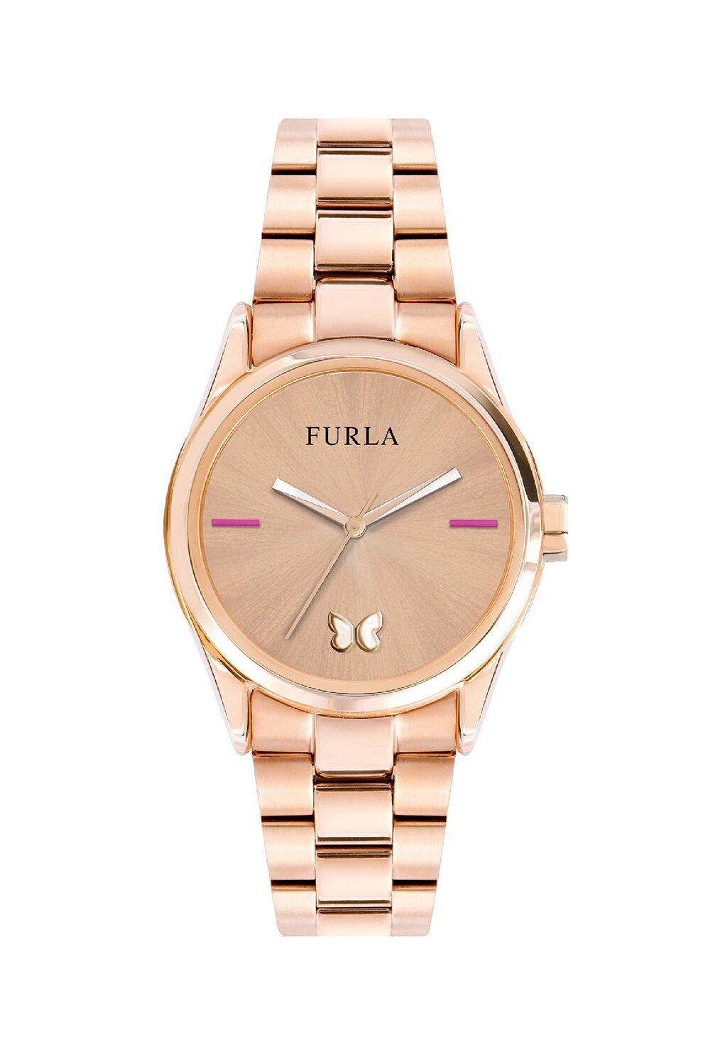 Furla, Ceas cu logo pe cadran, Auriu/Roz fandango