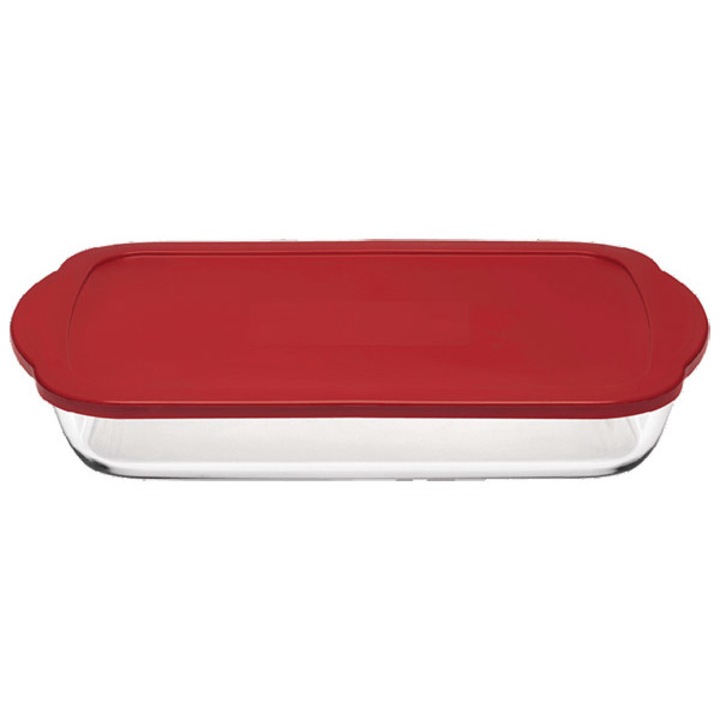 Vas dreptungiular cu capac silicon Borcam 3.850 ml