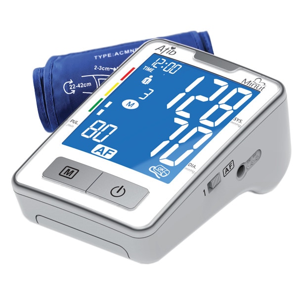 Tensiometru digital Minut pentru brat, tehnologie Afib, 120 memorii x 2 utilizatori