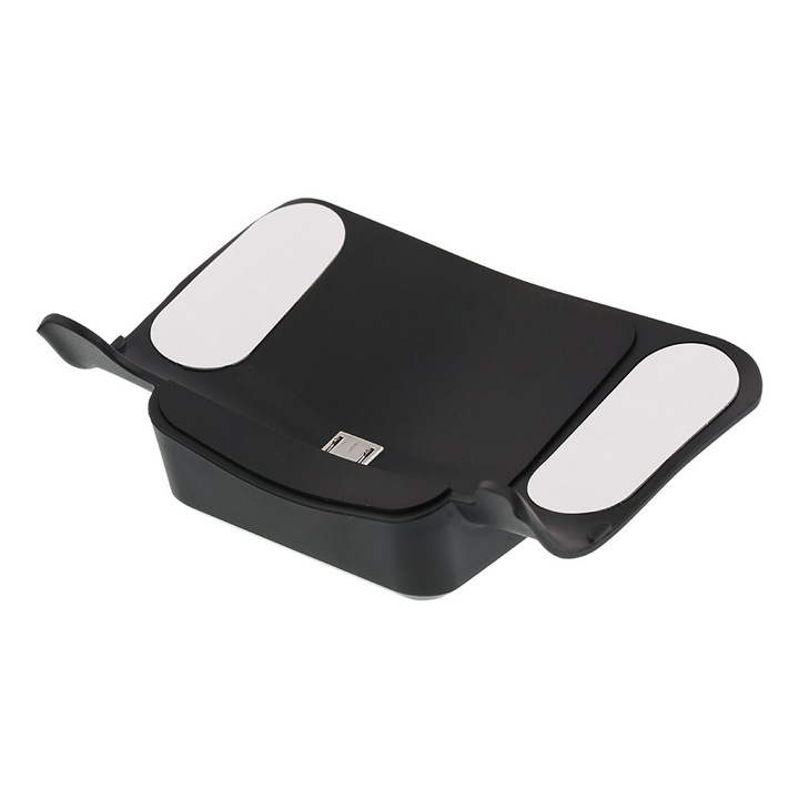 Receiver incarcare wireless pentru controller PS4, DELTACO GAMING, certificat Qi, negru