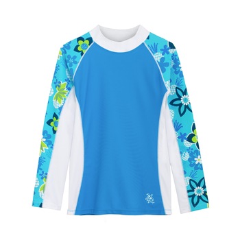 Bluza de plaja maneca lunga, cu protectie UV, fete, Tuga, SHORELINE, Turcoaz Bluza de plaja maneca lunga, cu protectie UV, fete, Tuga, SHORELINE, Turcoaz